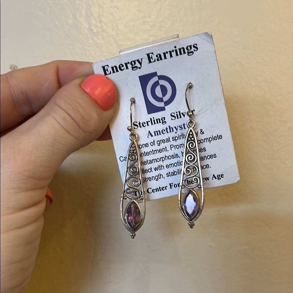 Sterling Silver Amethyst Earrings
